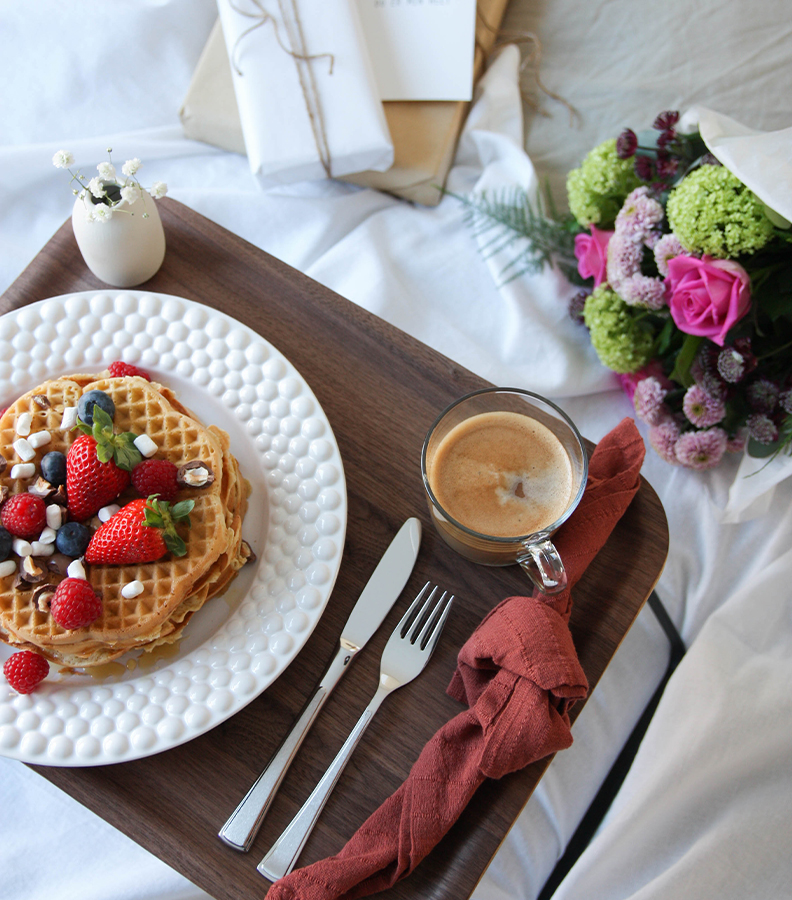 Frokost på sengen - Ramona spisekniv og spisegaffel