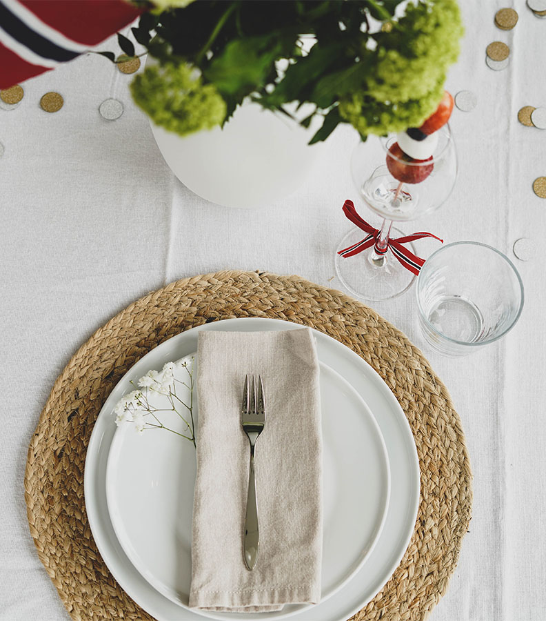 17.mai borddekking - Fjord kakegaffel