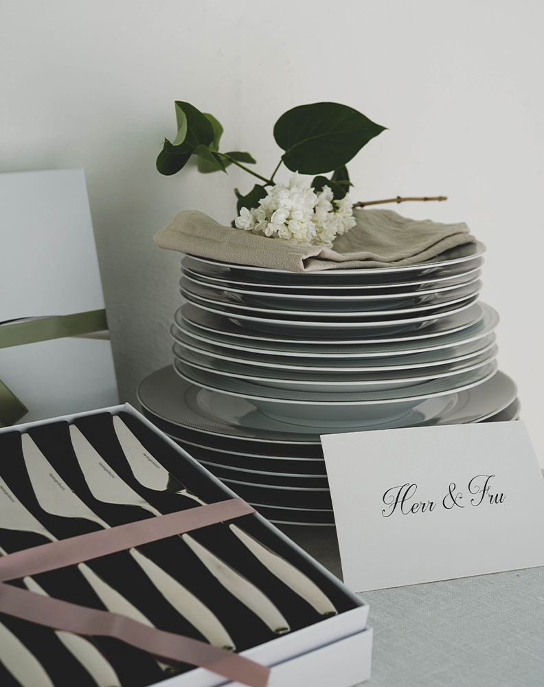 Bryllupsgave julie biffsett, tallerkner