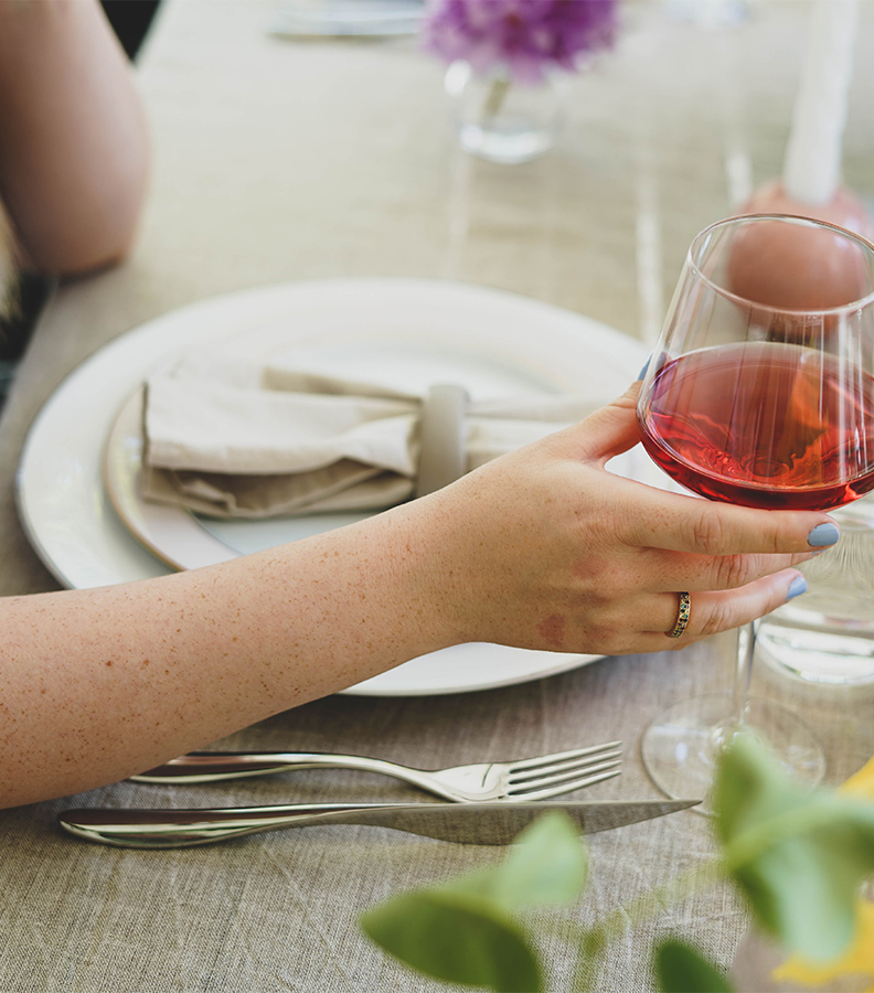 Lykke borddekking biffkniv og spisegaffel