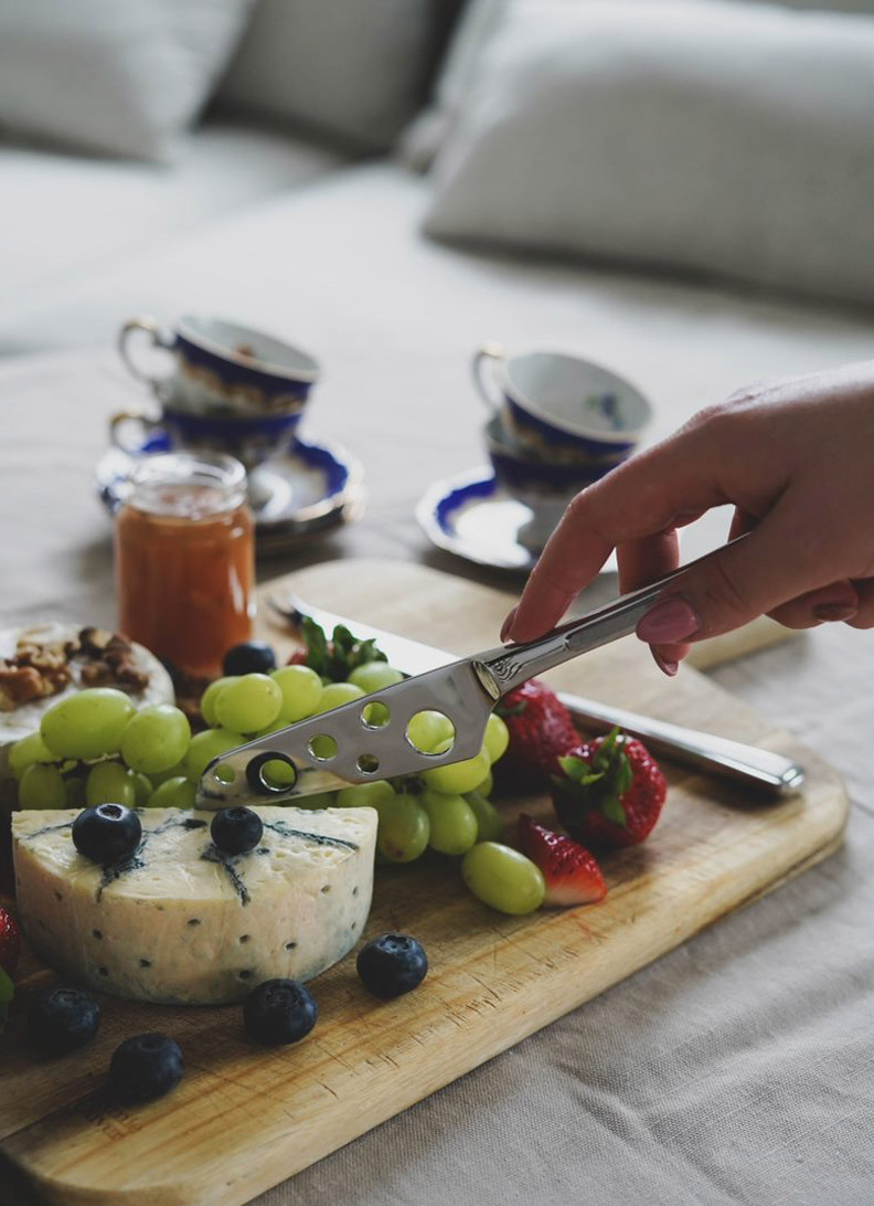 Ramona ostesett, ost og frukt